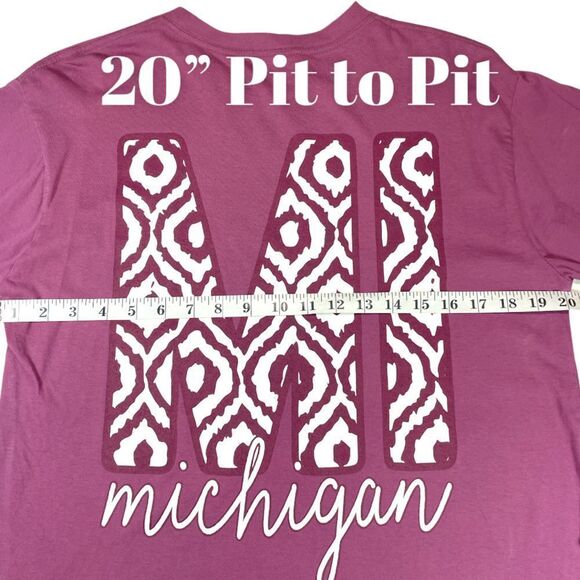 Royce Michigan Purple Long Sleeved Tee - Picture 7 of 12